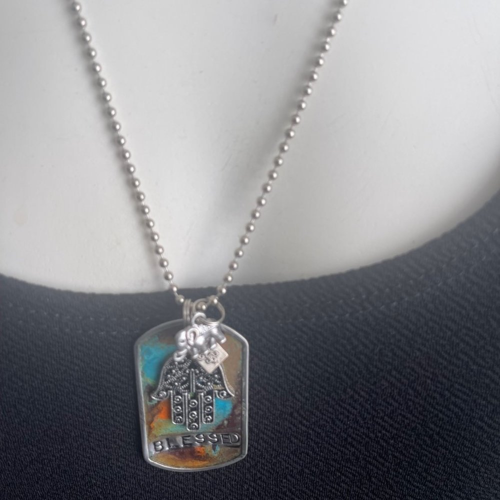 Kate Mesta Blessed Dog tag